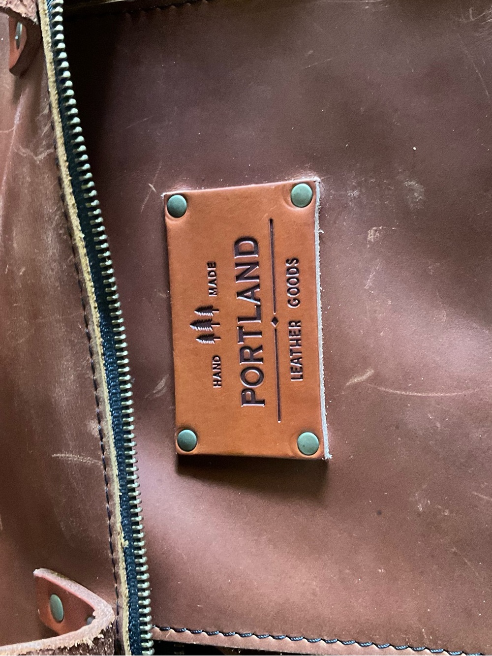 Portland Leather Goods Women’s Classic Leather Tote Bag in Brown - Picture 7 of 8